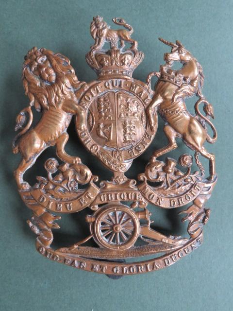 British Army Royal Artillery QVC Cloth Helmet Badge