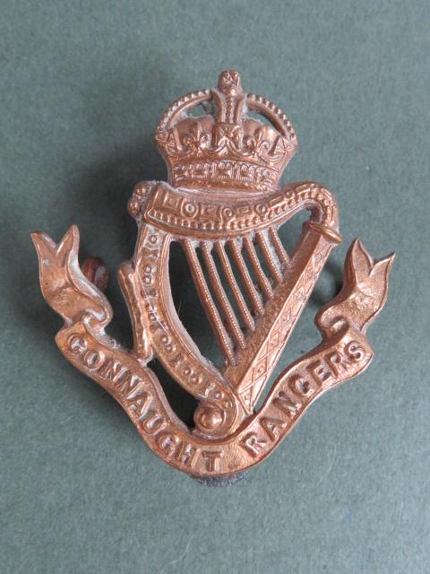 British Army The Connaught Rangers Officers Service Dress Collar Badge