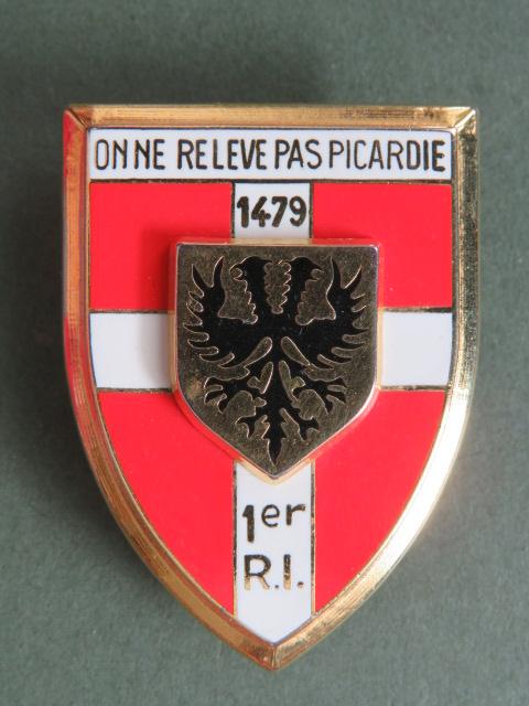 France 1st Infantry Regiment Pocket Crest