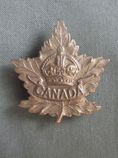 Canada WW2 Period General Service Cap Badge