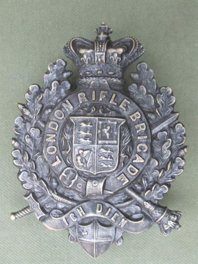 British Army QVC London Rifle Brigade Cross Belt Badge