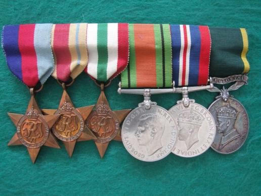 British Army WW2 Medal Group of 6 Medals (R.E.M.E.)