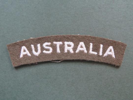 Australia WW2 Period Shoulder Title