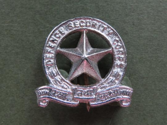 India Post 1947 Defence Security Corps Headdress Badge