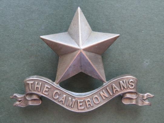 British Army The Cameronians (Scottish Rifles) Pipers Badge