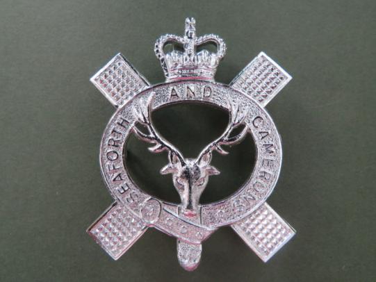 British Army Queen's Own Highlanders (Seaforth & Cameron) Piper's Badge