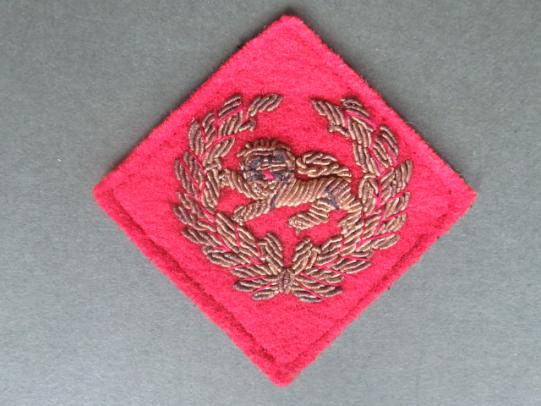 British Army The King's Own Royal Border Regiment Officer's Embroidered Cap Badge