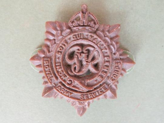 British Army WW2 Plastic Royal Army Service Corps Cap Badge