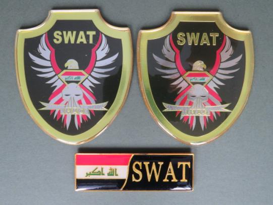 Iraq Police SWAT Shoulder Badges and Title