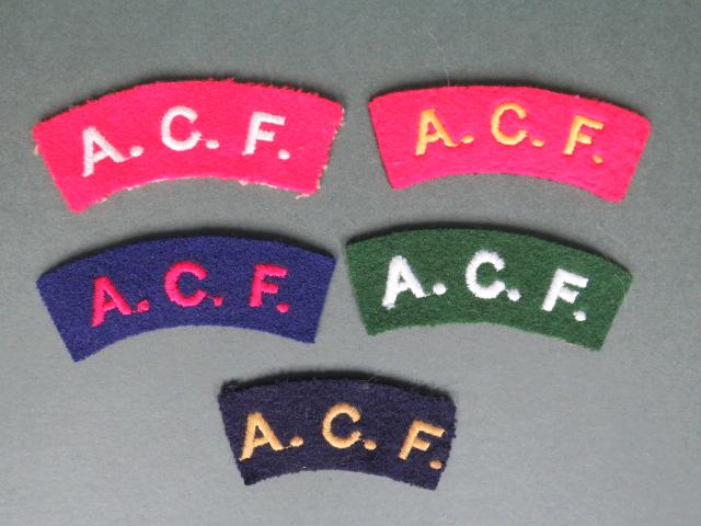 British Army 5 Various Army Cadet Force Shoulder Titles
