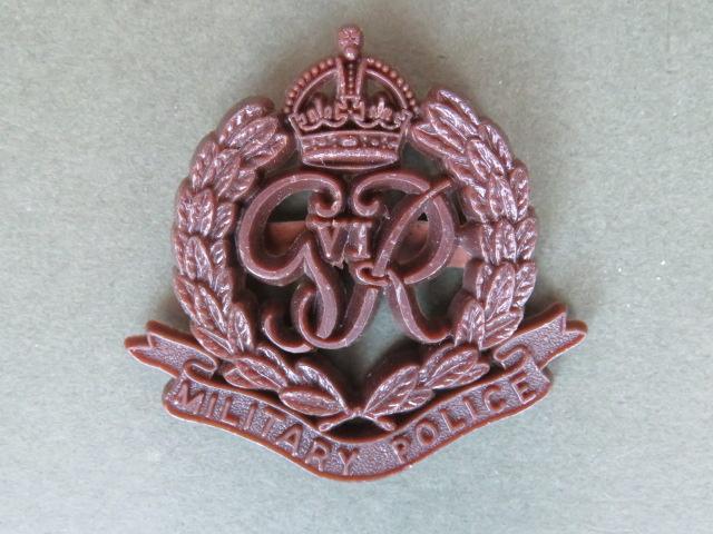British Army WW2 Plastic Corps of Military Police Cap Badge