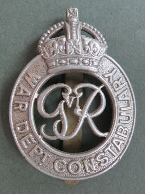 British GVI War Department Constabulary Cap Badge