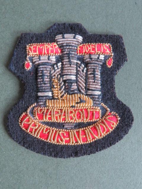 British Army The Queen's Lancashire Regiment Officers' Forage Cap Badge