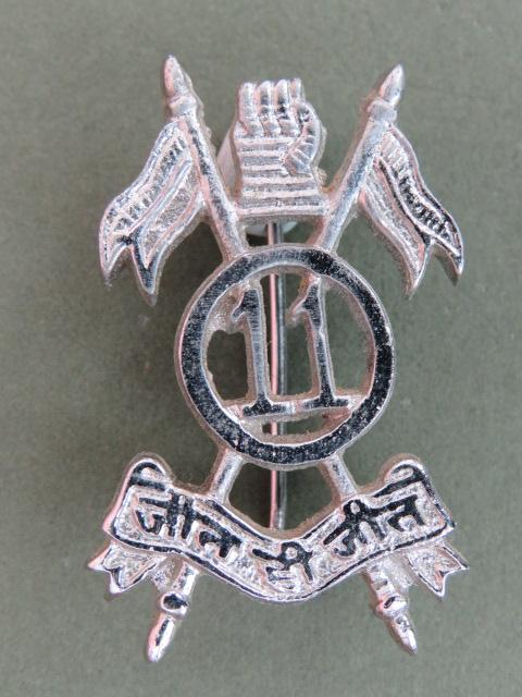 India Army Post 1947 11th Armoured Regiment Headdress Badge