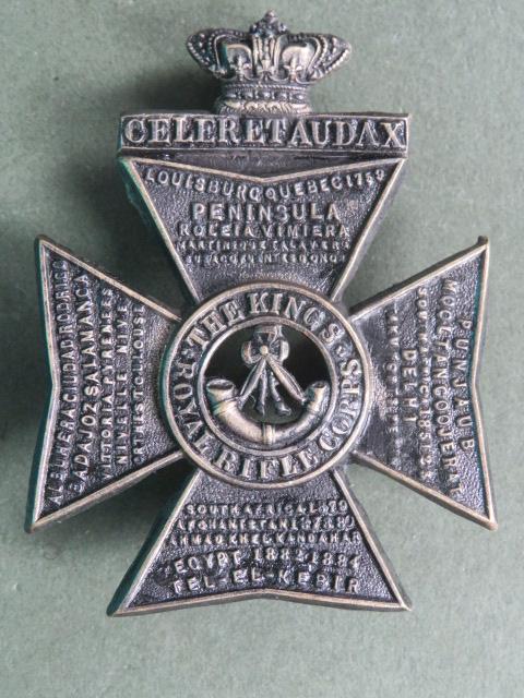 British Army QVC The King's Royal Rifle Corps Cap Badge