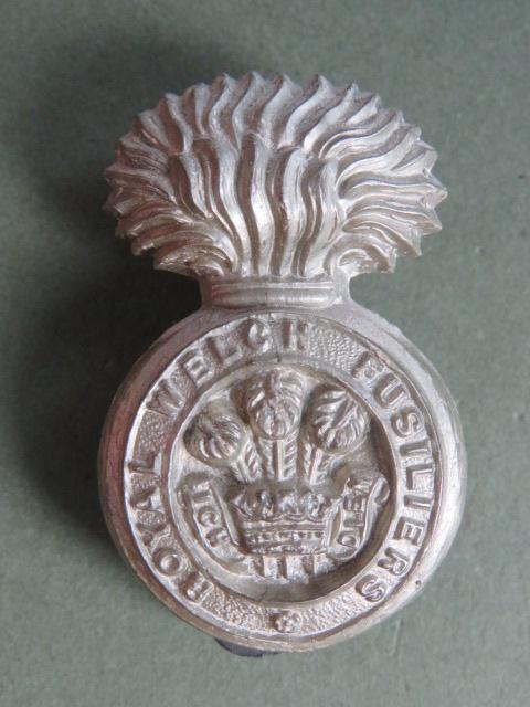 British Army WW2 Economy The Royal Welch Fusiliers Cap Badge