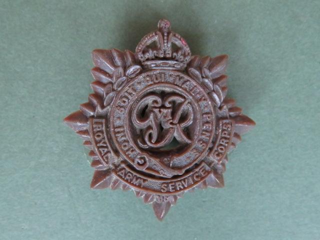 British Army WW2 Economy Royal Army Service Corps Cap Badge