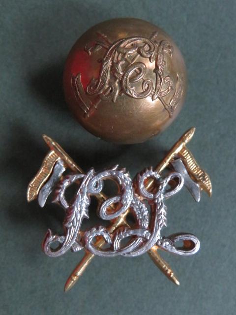 Pakistan Army Post 1947 13th Lancers Collar Badge & Button