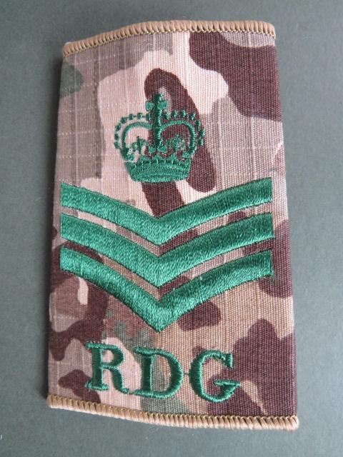 British Army Royal Dragoon Guards Staff Sergeant Rank Slide