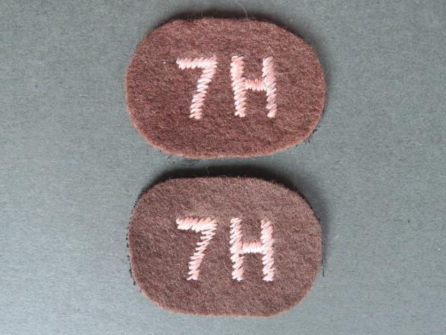 British Army The 7th Queen's Own Hussars Shoulder Titles