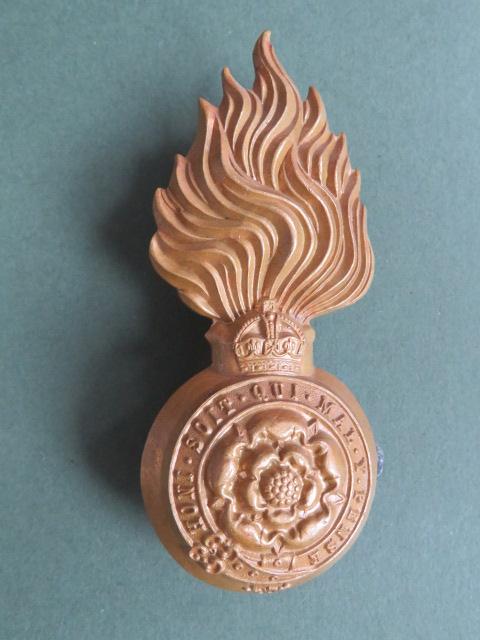 British Army The Royal Fusiliers (City of London Regiment) Pre 1953 Fur Cap Grenade Badge