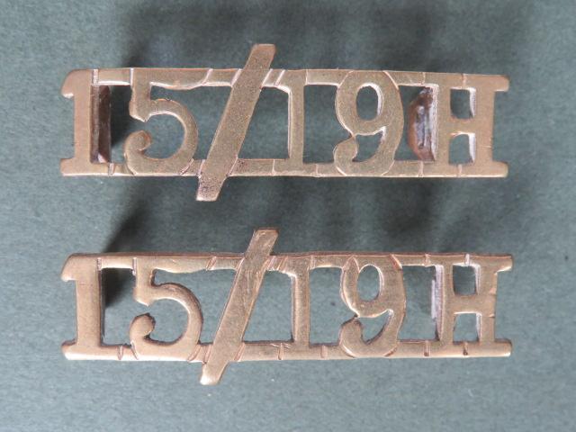 British Army The 15th/19th The King's Royal Hussars Officers Shoulder Titles