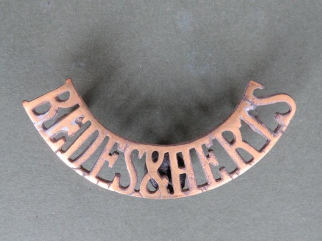 British Army Bedfordshire & Hertfordshire Regiment Shoulder Title