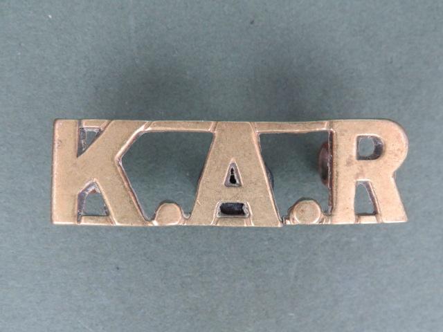 British Army King's African Rifles Shoulder Title