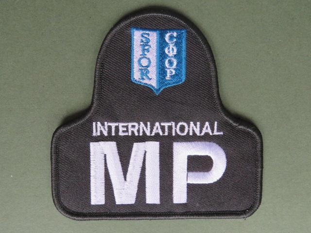 NATO SFOR Military Police Arm Badge