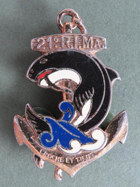 France Marines 21° Régiment d’Infanterie de Marine Pocket Crest