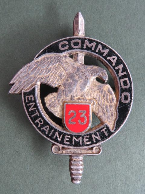 France C.E.C. 23rd R.I.M.a COMMANDO ENTRAINEMENT Pocket Crest