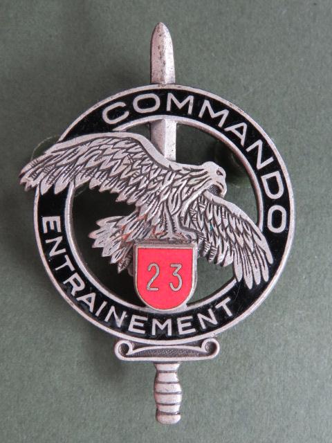 France C.E.C. 23rd R.I.M.a COMMANDO ENTRAINEMENT Pocket Crest