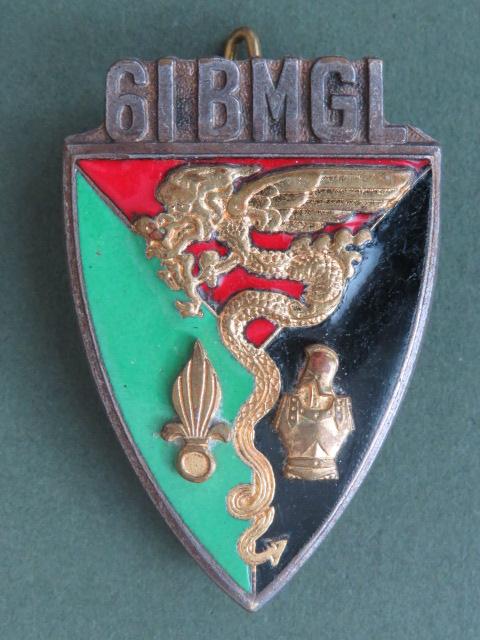 France Foreign Legion 61° Bataillon Mixte de Génie Légion Pocket Crest