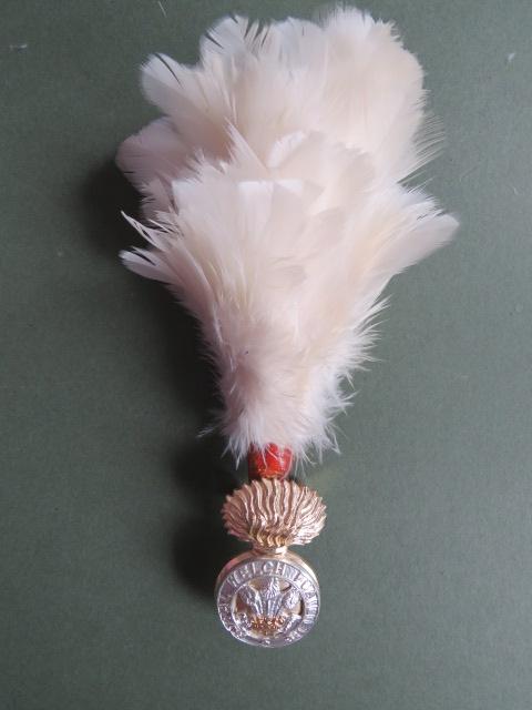 British Army The Royal Welch Fusiliers Cap Badge and Hackle