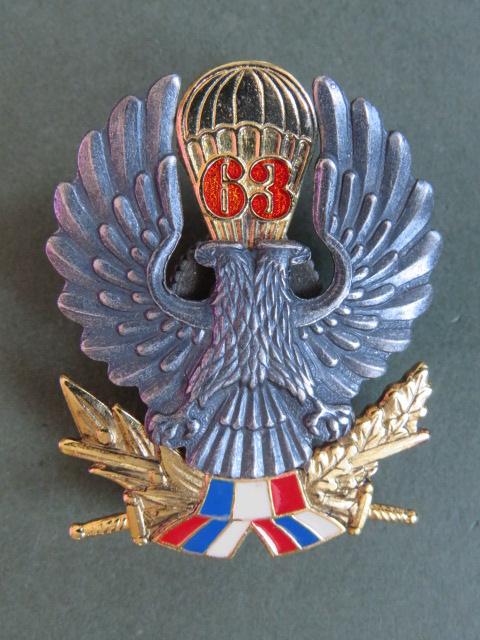 Serbia Army 63rd Parachute Brigade Cap Badge