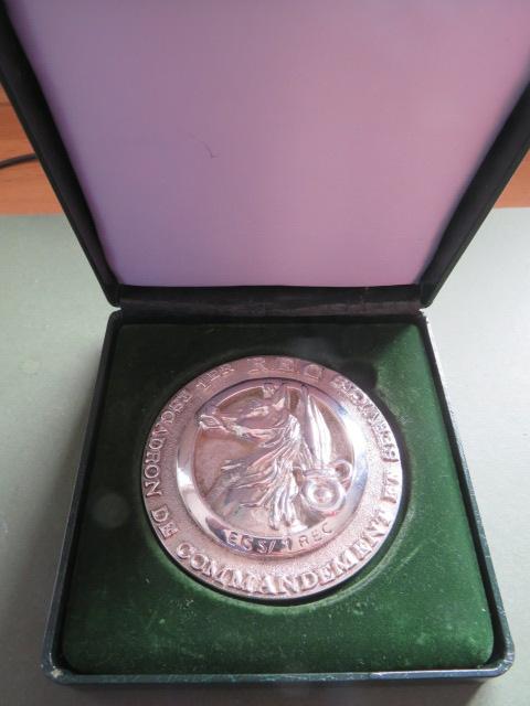 France Foreign Legion 1 REC HQ & Logistics Squadron (Escadron de Commandement et de Services, ECS) Desk Presentation Piece