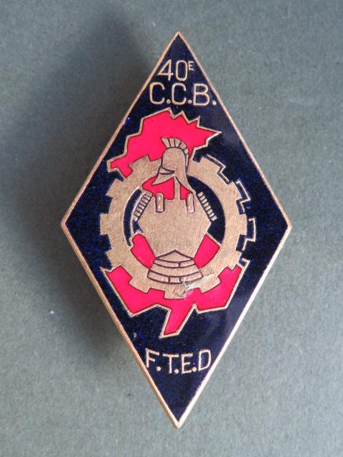 France Foreign Legion 40° Compagnie de Camions Bennes (Dump Truck Company) Pocket Crest