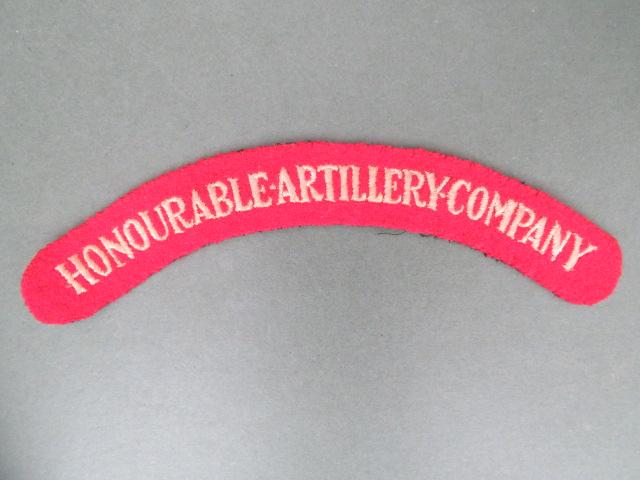 British Army Honourable Artillery Company Shoulder Title