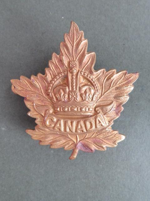 Canada WW2 Pattern General Service Cap Badge
