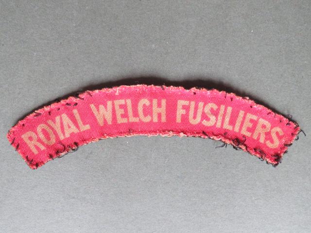 British Army WW2 The Royal Welch Fusiliers Shoulder Title