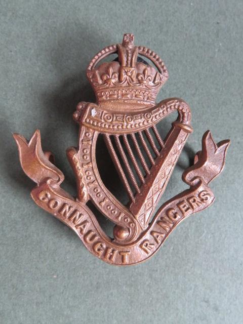 British Army The Connaught Rangers Officers Service Dress Collar Badge