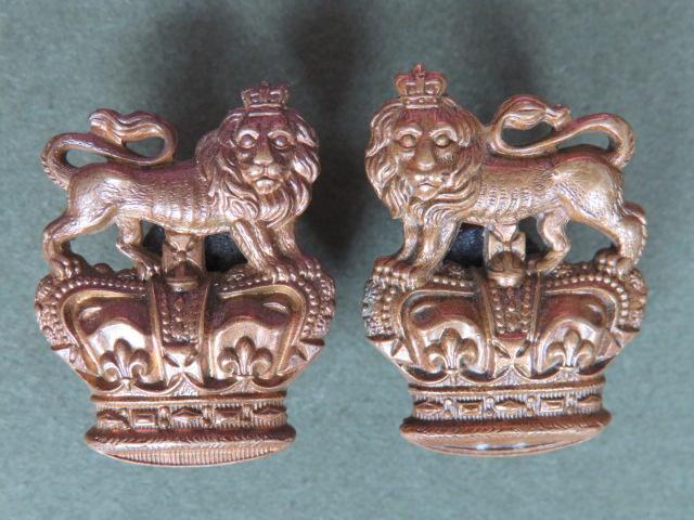 British Army QVC The Royal West Kent Regiment Collar Badges