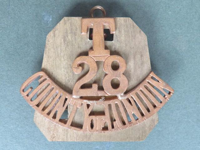 British Army 28th (County of London) Battalion, The London Regiment (Artists Rifles) Shoulder Title