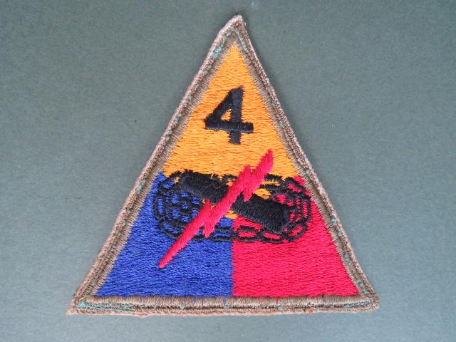 USA Army WW2 /1950's 4th Armoured Division Arm Patch