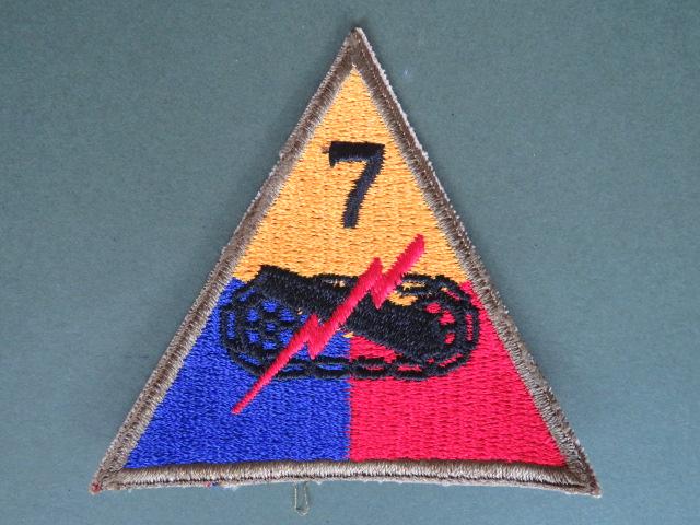USA Army WW2 /1950's 7th Armoured Division Arm Patch