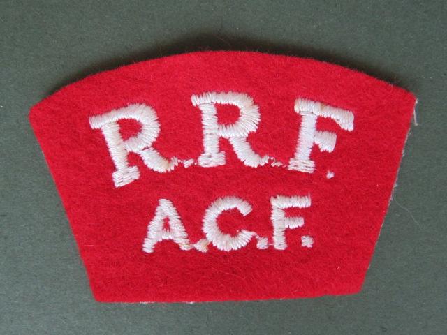 British Army Royal Regiment of Fusiliers Army Cadet Force Shoulder Title