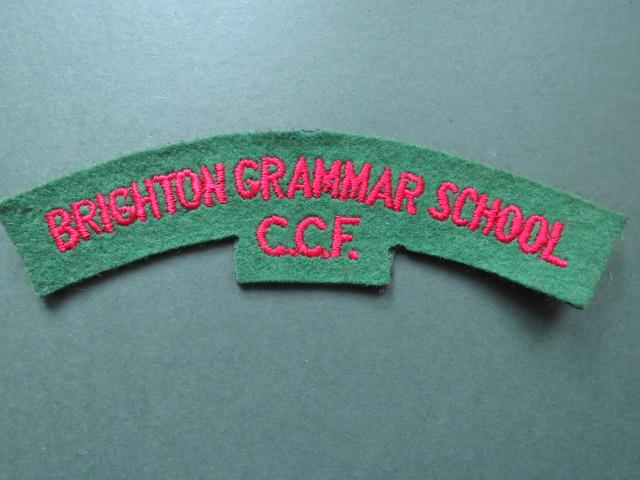 British Army Brighton Grammar School Combined Cadet Force Shoulder Title