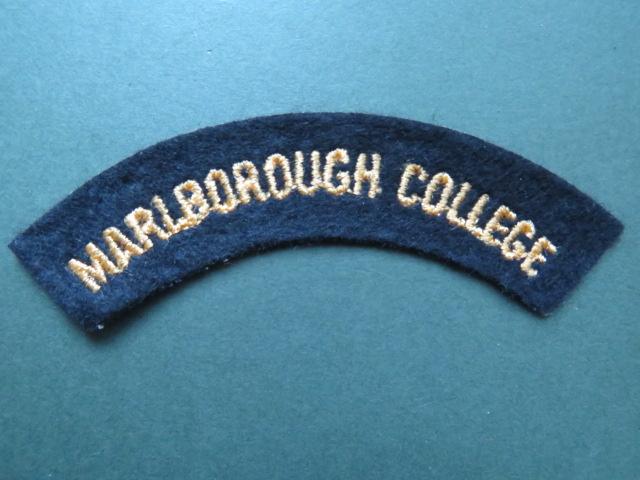 British Army Marlborough College Combined Cadet Force Shoulder Title