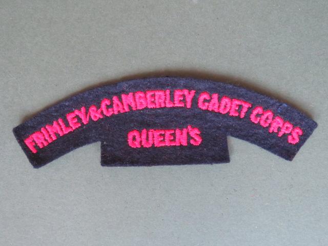 British Army Frimley & Camberley Cadet Corps Shoulder Title