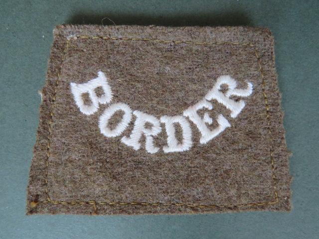 British Army WW1 The Border Regiment Shoulder Title